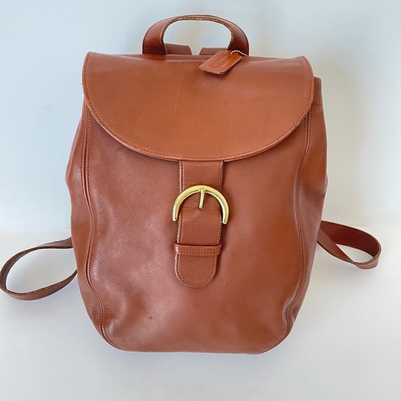 Coach Handbags - Vintage Coach Soho Back Sac Brown Leather Backpack Bag 4134 MADE IN USA